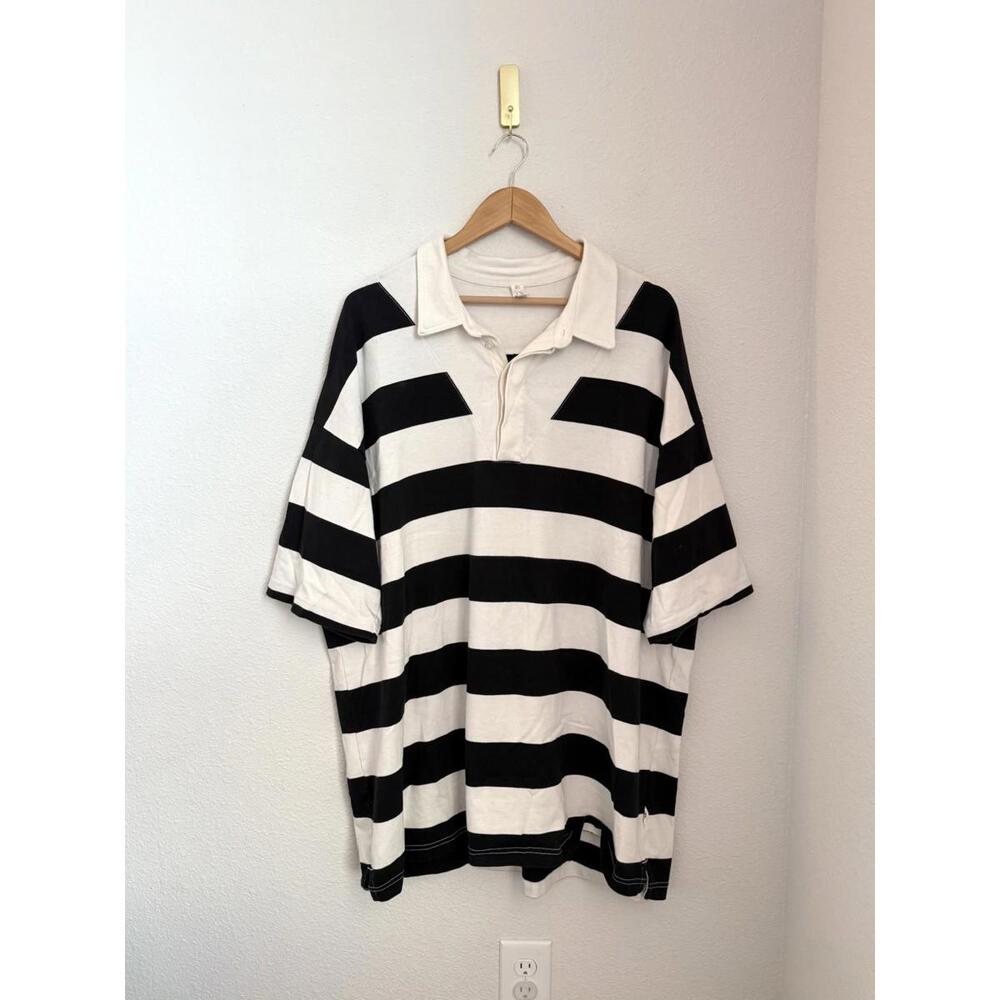 DAILY‎ PRACTICE By Anthropologie Rugby Oversized Dress Women's Size Large Black